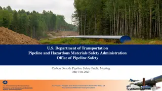 PHMSA Carbon Dioxide Pipeline Safety Public Meeting
