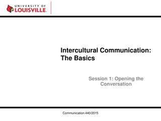 Intercultural Communication Basics: Opening Global Perspectives