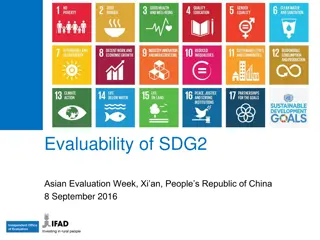 Challenges in Evaluating SDG2 and Opportunities for Improvement