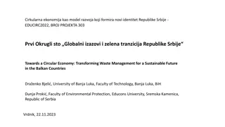 Circular Economy and Waste Management in the Balkans