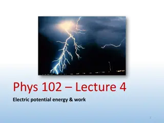 Electric Potential Energy & Work