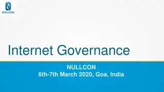 Internet Governance and Challenges Overview