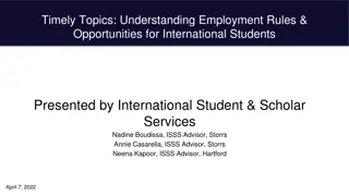 Employment Rules & Opportunities for International Students