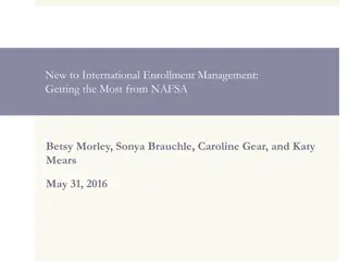 New to International Enrollment Management: Getting the Most from NAFSA