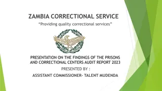 Zambia Correctional Service Audit Report 2023 Findings