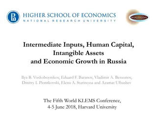 Intangible Assets and Economic Growth in Russia