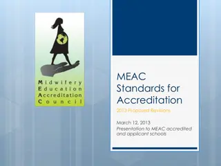 MEAC Accreditation Standards 2013