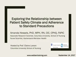 Relationship between Patient Safety Climate and Adherence to Standard Precautions