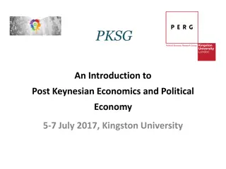 Introduction to Post Keynesian Economics and Political Economy at Kingston University