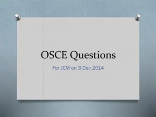 OSCE Questions for JCM Dec 3, 2014: Clinical Cases & Diagnostics