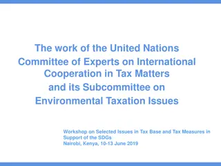 Workshop on Tax Base and Measures Supporting SDGs in Nairobi