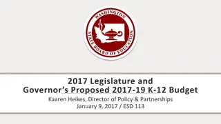 2017 Legislative Updates on K-12 Budget and Election Results
