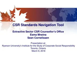 Canadian CSR Standards Navigation Tool