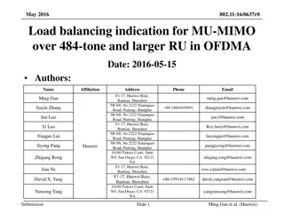 Load Balancing Indication for MU-MIMO in OFDMA 802.11-16
