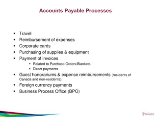 Accounts Payable Processes & Contacts at Concordia University