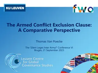 Armed Conflict Exclusion Clauses: A Comparative Perspective