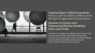Persons with Psychosocial Disabilities: Status and Trends
