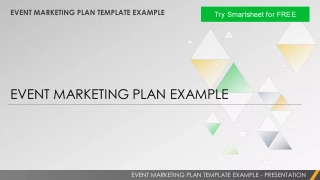Event Marketing Plan Template Example