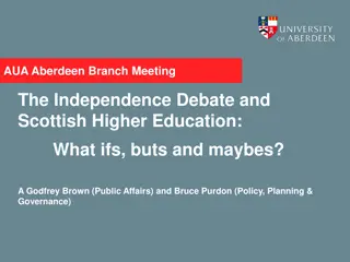 AUA Aberdeen Branch Meeting: The Independence Debate and Scottish Higher Education