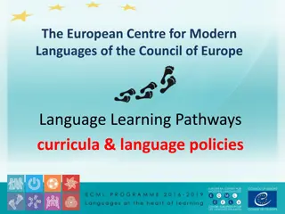 European Centre for Modern Languages - Language Learning Pathways
