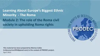 Role of Roma Civil Society in Upholding Rights