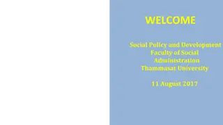 Social Policy and Development at Thammasat University