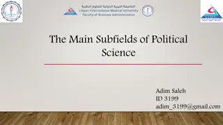Subfields of Political Science Overview