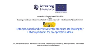 Boosting Cross-Border Entrepreneurial Activity in Social & Creative Industries