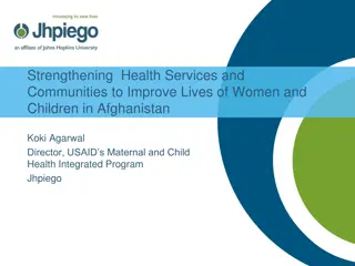 Strengthening Health Services for Women and Children in Afghanistan