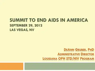 Summit to End AIDS in America - September 29, 2012 Las Vegas, NV