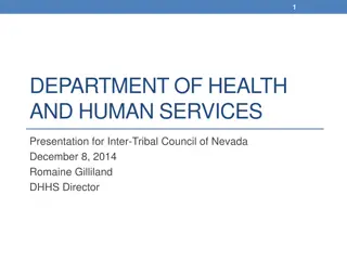 Department of Health and Human Services Presentation for Inter-Tribal Council