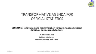 Innovation and Modernization Through Standards-based Statistical Business Architecture