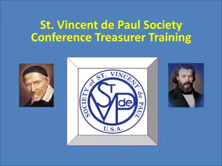 St. Vincent de Paul Society Conference Treasurer Training