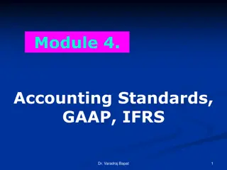 Accounting Standards and Principles: Dr. Varadraj Bapat