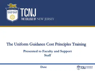 Insights into Uniform Guidance Regulations