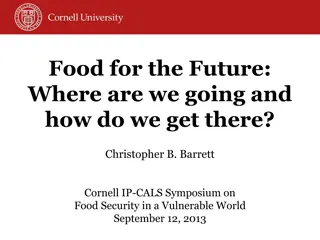 Food Security and Future Demand: Challenges and Opportunities