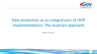 Data Protection as an Integral Part of OOP Implementations: The Austrian Approach