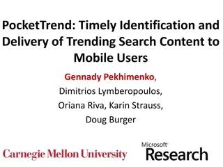 Timely Identification and Delivery of Trending Search Content to Mobile Users