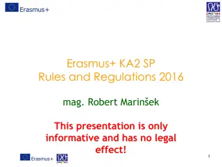 Erasmus+ KA2 Strategic Partnership Rules and Regulations