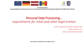EU Personal Data Processing Requirements for Legal Entities