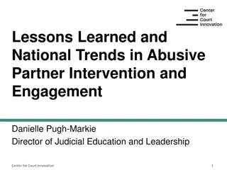 National Trends in Abusive Partner Intervention and Engagement