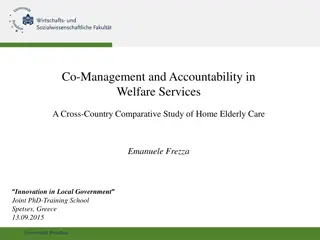 Co-Management and Accountability in  Welfare Services