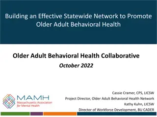 Statewide Network for Older Adult Behavioral Health