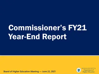 Commissioners Year-End Report on Major Initiatives and Equity Agenda