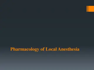 Pharmacology of Local Anesthesia