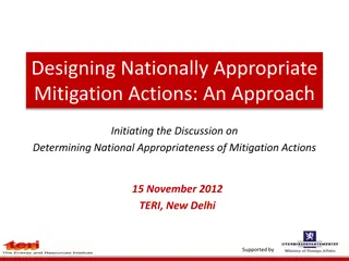 Initiating National Mitigation Actions Discussion