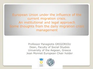 European Union in the Current Migration Crisis: An Institutional Approach