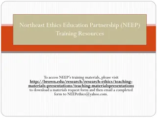 Research Ethics and Community Training Resources