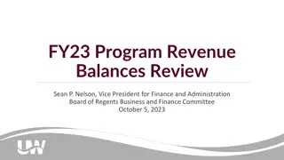 FY23 Program Revenue Balances Review