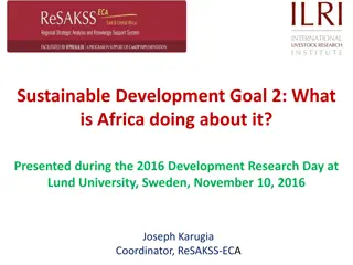 Africa's Progress Towards Sustainable Development Goal 2